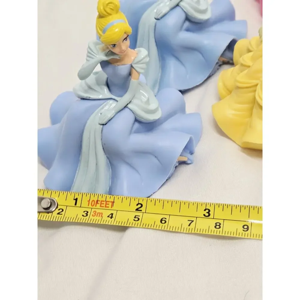 DECOPAC Disney 4 Princess Cake Toppers BELLE CINDERELLA SLEEPING BEAUTY Decor